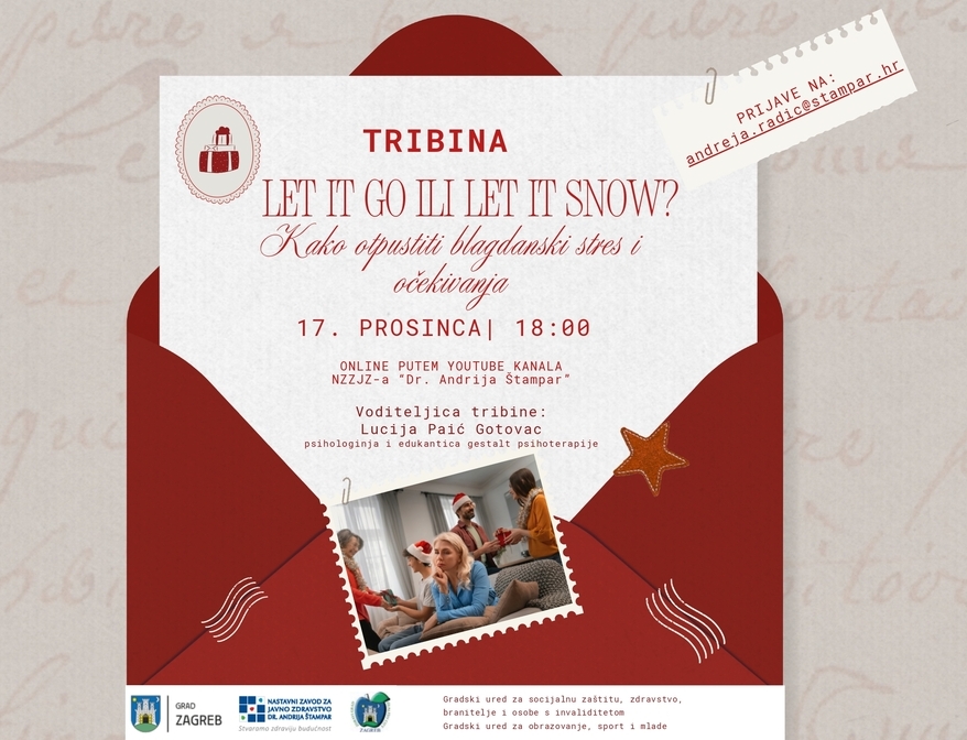 Tribina za roditelje – “Let it go ili Let it snow? Kako otpustiti blagdanski stres i očekivanja?